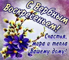 Открытка открытки с вербным воскресеньем  - Открытка с цветами: фиалки и верба | Красивая открытка #24
