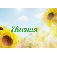 Открытка открытки с именем Евгения  - Открытка с подсолнухами и солнцем | Красивая открытка #7