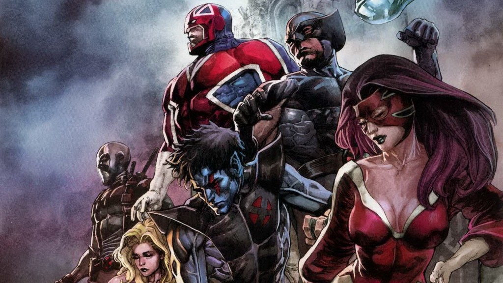 Открытка открытки  с Капитаном Британии  - Мутанты X-Men: Открытка с героями Marvel | Красивая открытка #11