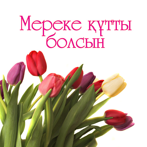 Открытка открытки на Наурыз - Букет тюльпанов: нежные цветы для поздравлений | Красивая открытка #20