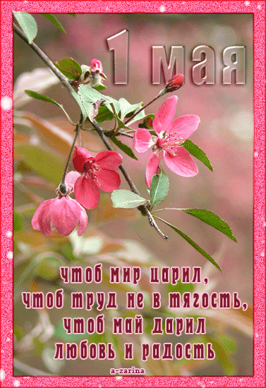 Открытка 1 мая - Открытка с цветами: нежность и красота | Красивая открытка #309