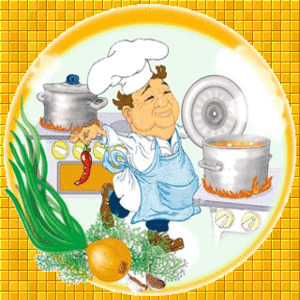 Открытка Открытки с днем повара - Повар готовит на кухне: открытка с зеленью и специями | Красивая открытка #53