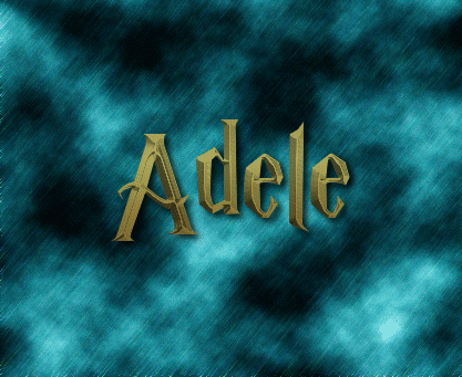 Открытка Открытки с именем Адель - Открытка с надписью "Adele" на синем фоне | Красивая открытка #42