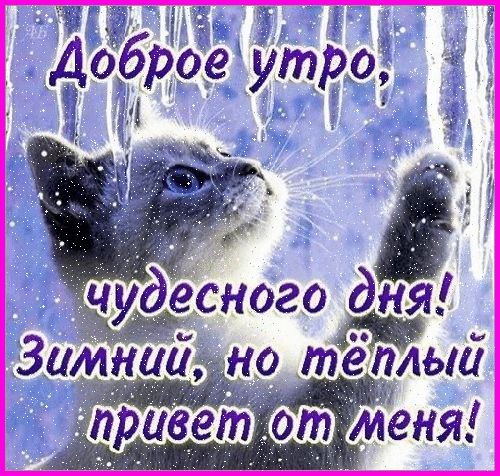 Открытка Открытки доброе зимнее утро - Доброе утро! | Красивая открытка #12