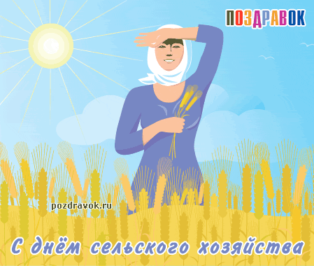 Открытка День работников сельского хозяйства - С Днём Сельского Хозяйства: Открытка с Пшеницей | Красивая открытка #7