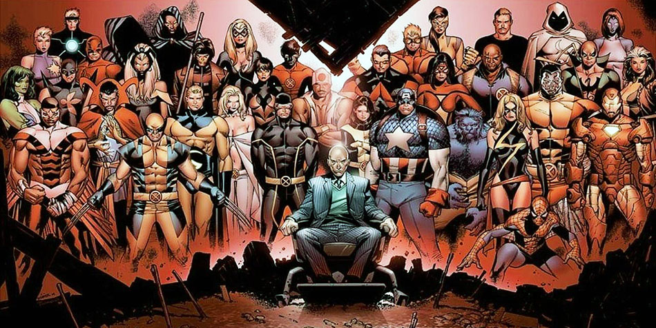Открытка открытки с профессором Икс  - Мутанты X-Men: Открытка с командой супергероев | Красивая открытка #5