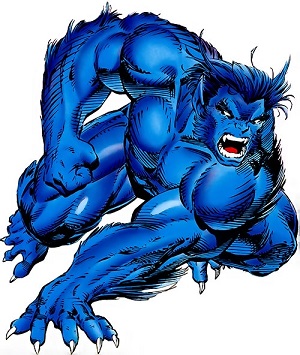 Открытка открытки с Зверем  - Синий мутант, открытка с персонажем | Красивая открытка #30