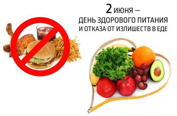 Открытка День здорового питания - Здоровое питание: отказ от фастфуда, фрукты и овощи | Красивая открытка #27