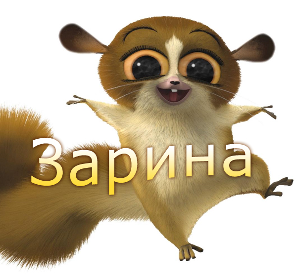 Открытка открытки с именем Зарина  - Открытка с изображением летящего зверька | Красивая открытка #19