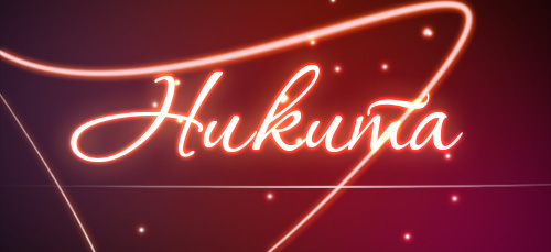 Открытка Открытки с именем Никита - Светящаяся надпись "Hukunta" на красном фоне | Красивая открытка #9