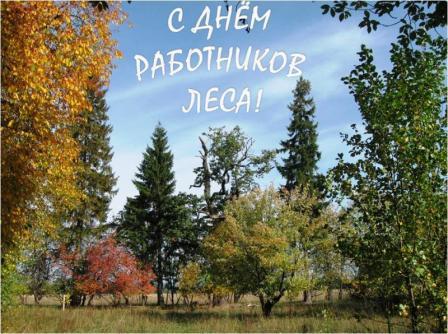 Открытка День работников леса - Осенний лес: яркие краски и тихая красота | Красивая открытка #37
