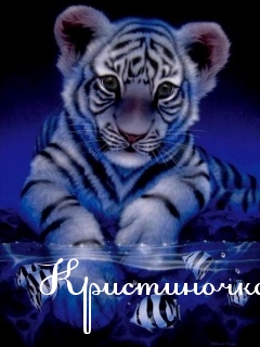 Открытка открытки с именем Кристина  - Открытка с котенком: синий фон, облака | Красивая открытка #4