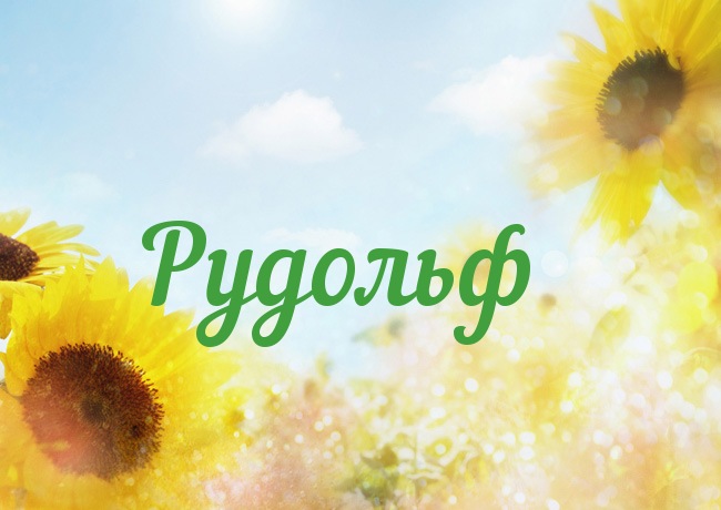 Открытка Открытки с именем Рудольф - Открытка с подсолнухами на фоне голубого неба | Красивая открытка #11