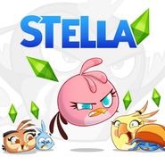 Открытка открытки с именем Стелла - Открытка Angry Birds: Розовая птичка и друзья | Красивая открытка #10