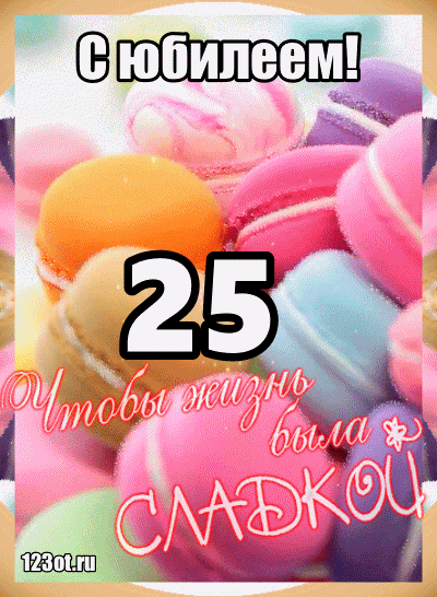 Открытка Открытки на 25 лет - С Днём Рождения! Открытка с 25 розовыми шариками | Красивая открытка #32