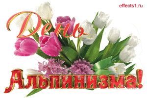 Открытка День альпиниста - Открытка с тюльпанами и сиреневыми цветами | Красивая открытка #9