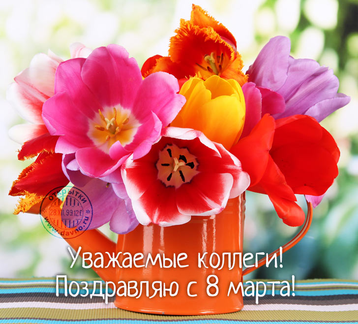 Открытка открытки с тюльпанами на 8 марта - Открытка с цветами: поздравления с 8 марта | Красивая открытка #29