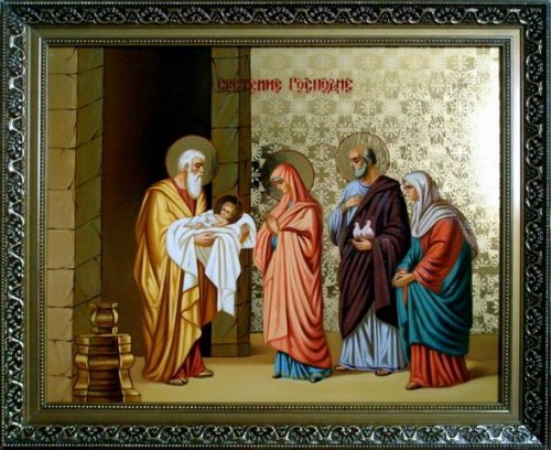 Открытка Открытки на Сретение Господне  - Рождение Христа: икона Богоматери и младенца | Красивая открытка #42