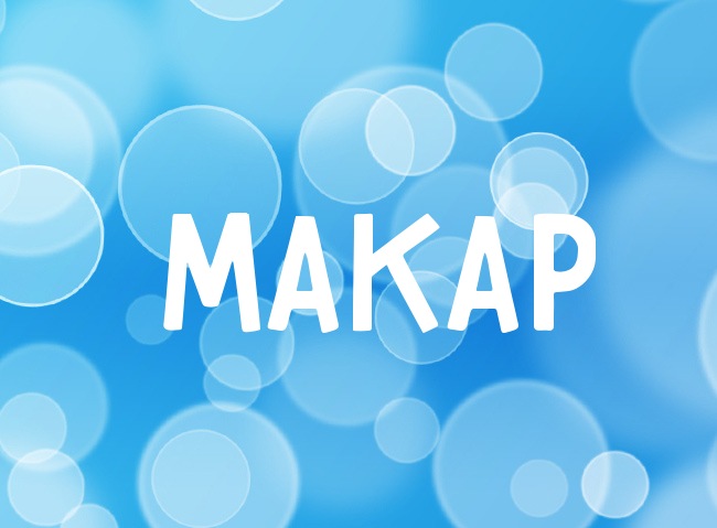 Открытка Открытки с именем Макар - Открытка с синим фоном и словами "МАКАР" | Красивая открытка #10