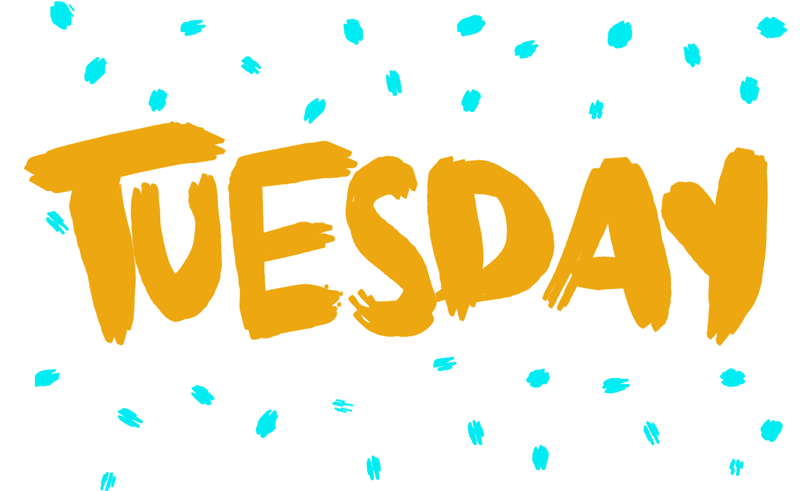 Открытка Открытки на вторник - Открытка с надписью "Tuesday" | Красивая открытка #105