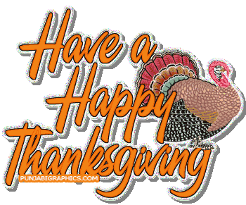Открытка Открытки с Днем Благодарения - Открытка с индейкой и надписью "Happy Thanksgiving" | Красивая открытка #8