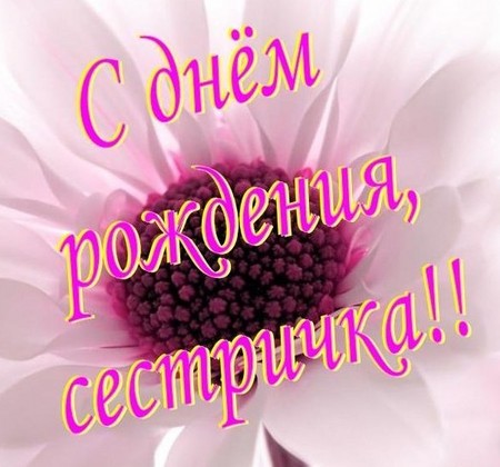 Открытка Открытки с Днем Рождения сестре - Открытка с цветами: поздравление с днем рождения | Красивая открытка #74