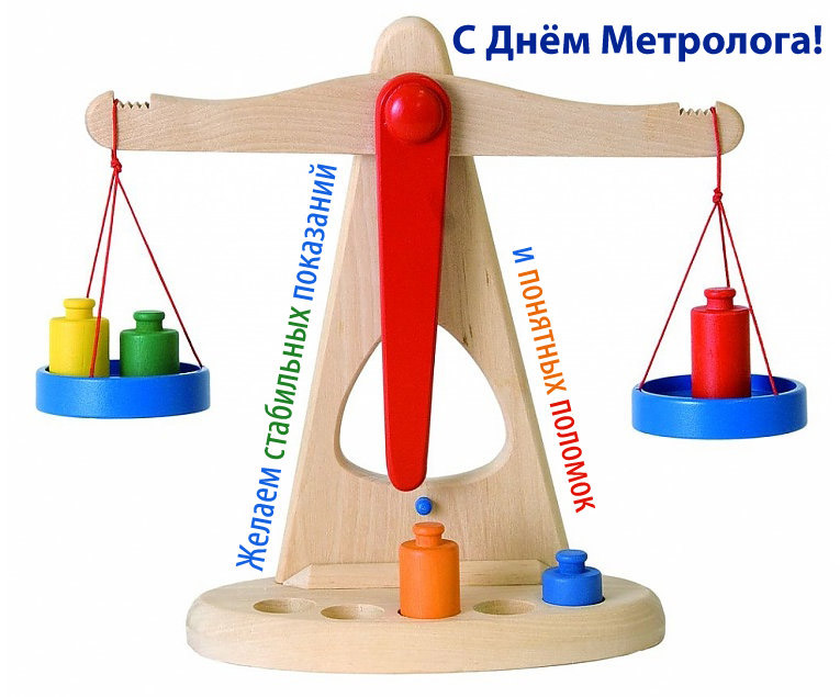 Открытка Международный день метролога - Весы с гирями: деревянная открытка | Красивая открытка #22