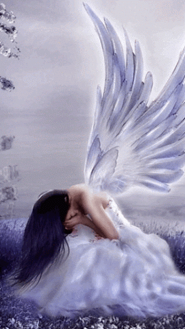 Открытка Открытки с ангелами - Открытка с ангелом: нежные крылья и мечтательная красота | Красивая открытка #9