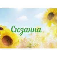 Открытка открытки с именем Сюзанна - Открытка с подсолнухами  яркий летний фон | Красивая открытка #19