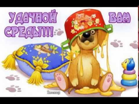 Открытка открытки с пожеланиями хорошей среды - Открытка с щенком в колпаке | Красивая открытка #12