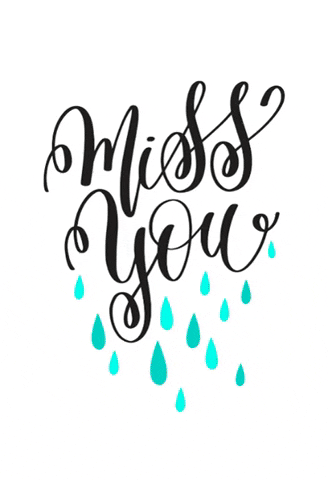Открытка Скучаю - Открытка с надписью "Miss you" и голубыми капельками | Красивая открытка #95