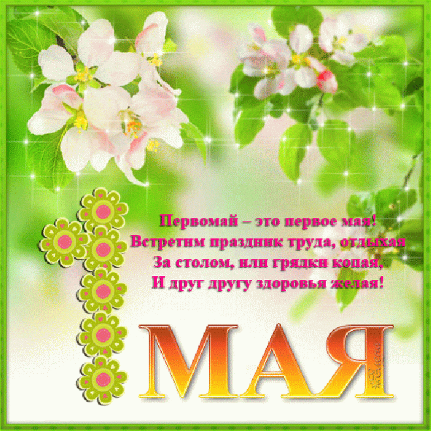 Открытка 1 мая - МАЯ! Открытка с цветами и поздравлениями | Красивая открытка #265