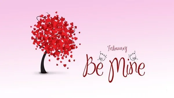 Открытка День всех влюбленных - Открытка "Be Mine": нежные признания в любви | Красивая открытка #82