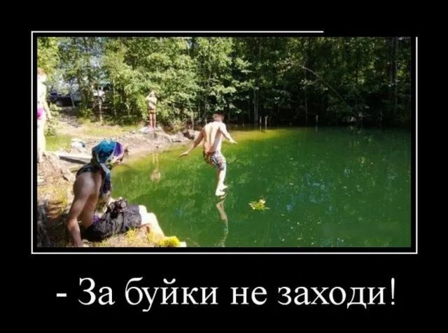 Открытка Демотиваторы - Прыжок в озеро: летнее веселье и радость | Красивая открытка #18