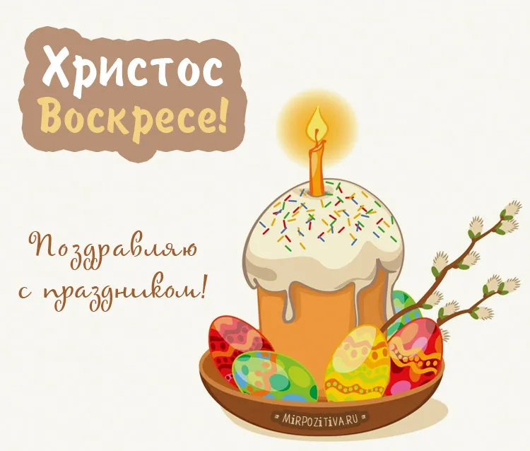 Открытка Пасха - Открытка с пасхой, пасхальные яйца, весенний праздник | Красивая открытка #190