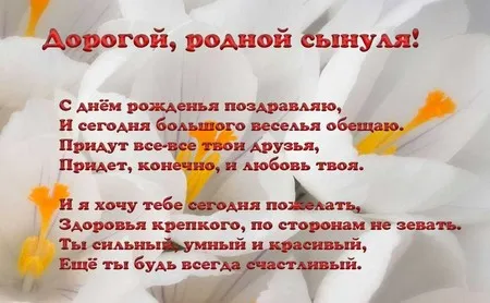 Открытка С рождением сына - Открытка с цветами: поздравление с праздником | Красивая открытка #126