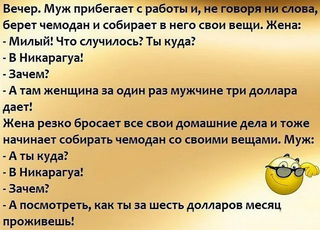 Открытка Анекдоты - Муж собирает чемодан: смешная открытка с котом | Красивая открытка #8