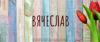 Открытка открытки с именем Вячеслав - Открытка с тюльпанами на фоне досок | Красивая открытка #181