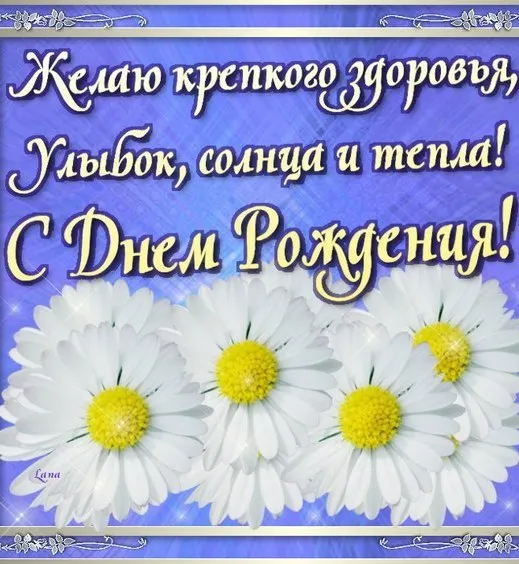 Открытка С ромашками - Открытка с ромашками - День рождения | Красивая открытка #29