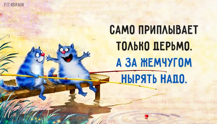 Открытка Цель - Два котенка на мосту, рисунок | Красивая открытка #18