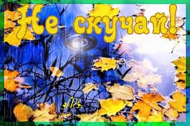Открытка Не скучай - Осенние листья на воде: открытка с яркими красками | Красивая открытка #14