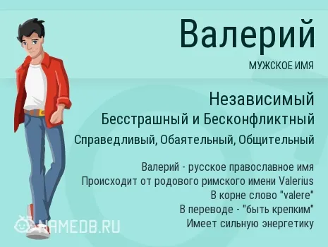 Открытка Открытки с именем Валерий - Открытка с именем Валерий: мужское имя, значение и характ | Красивая открытка #7
