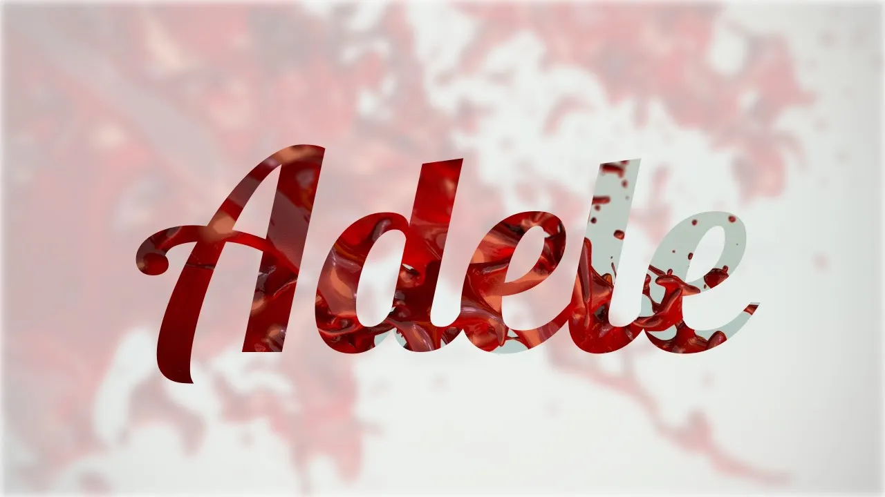 Открытка Открытки с именем Адель - Открытка с надписью "Adele" на фоне цветов | Красивая открытка #31