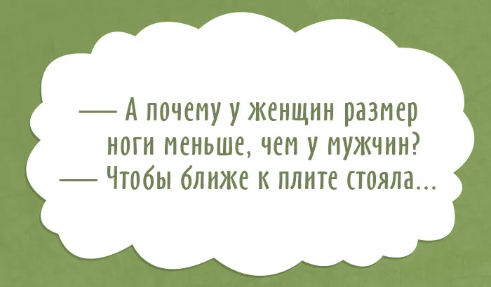 Открытка Мужской юмор - Забавная открытка: Почему у женщин размер | Красивая открытка #2