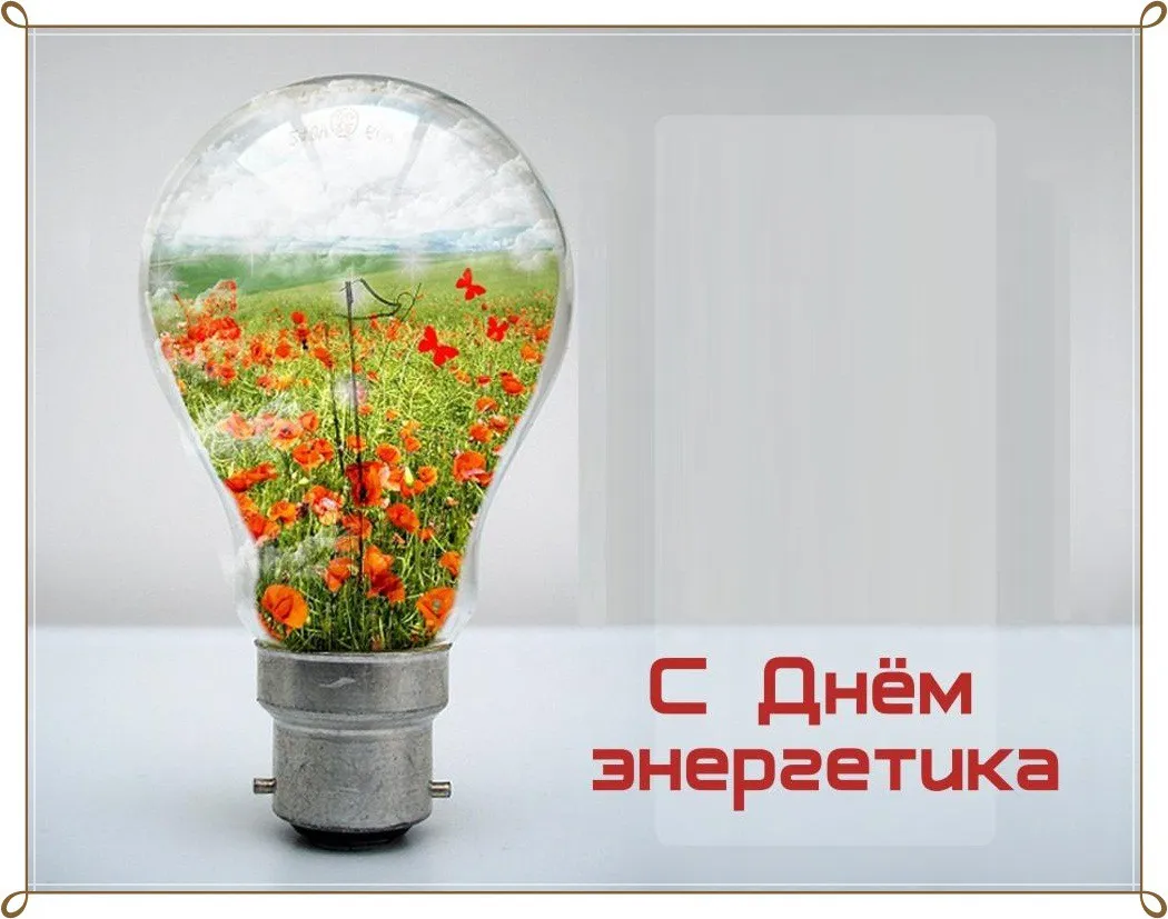 Открытка день энергетика - Открытка: яркий цветок из трав и цветов | Красивая открытка #5