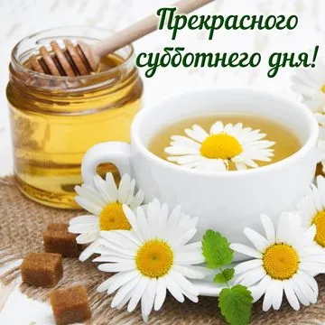 Открытка С ромашками - Открытка с цветами, мёдом и чаем | Красивая открытка #84