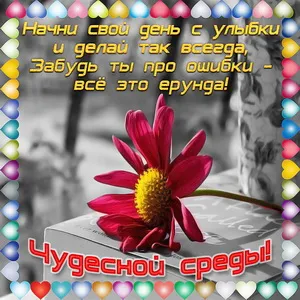 Открытка Со средой - Открытка с красными розами и надписью "Чудесной весны!" | Красивая открытка #15