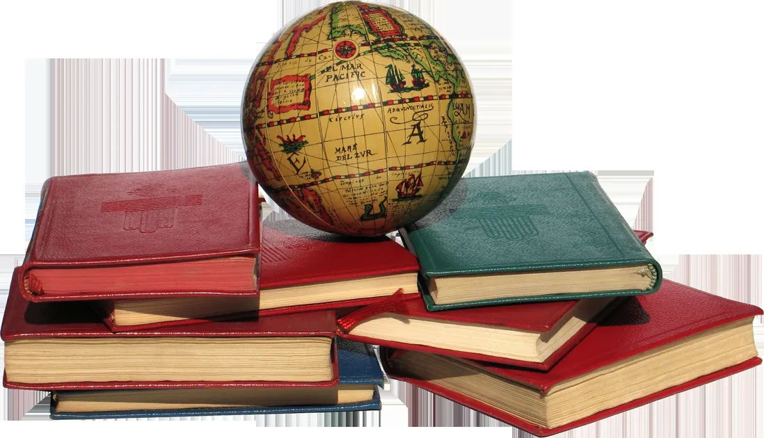 Открытка Школа, детский сад - Открытка с глобусом и книгами | Красивая открытка #13