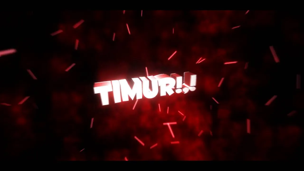 Открытка Открытки с именем Тимур - Красный фон с белыми искрами | Красивая открытка #66