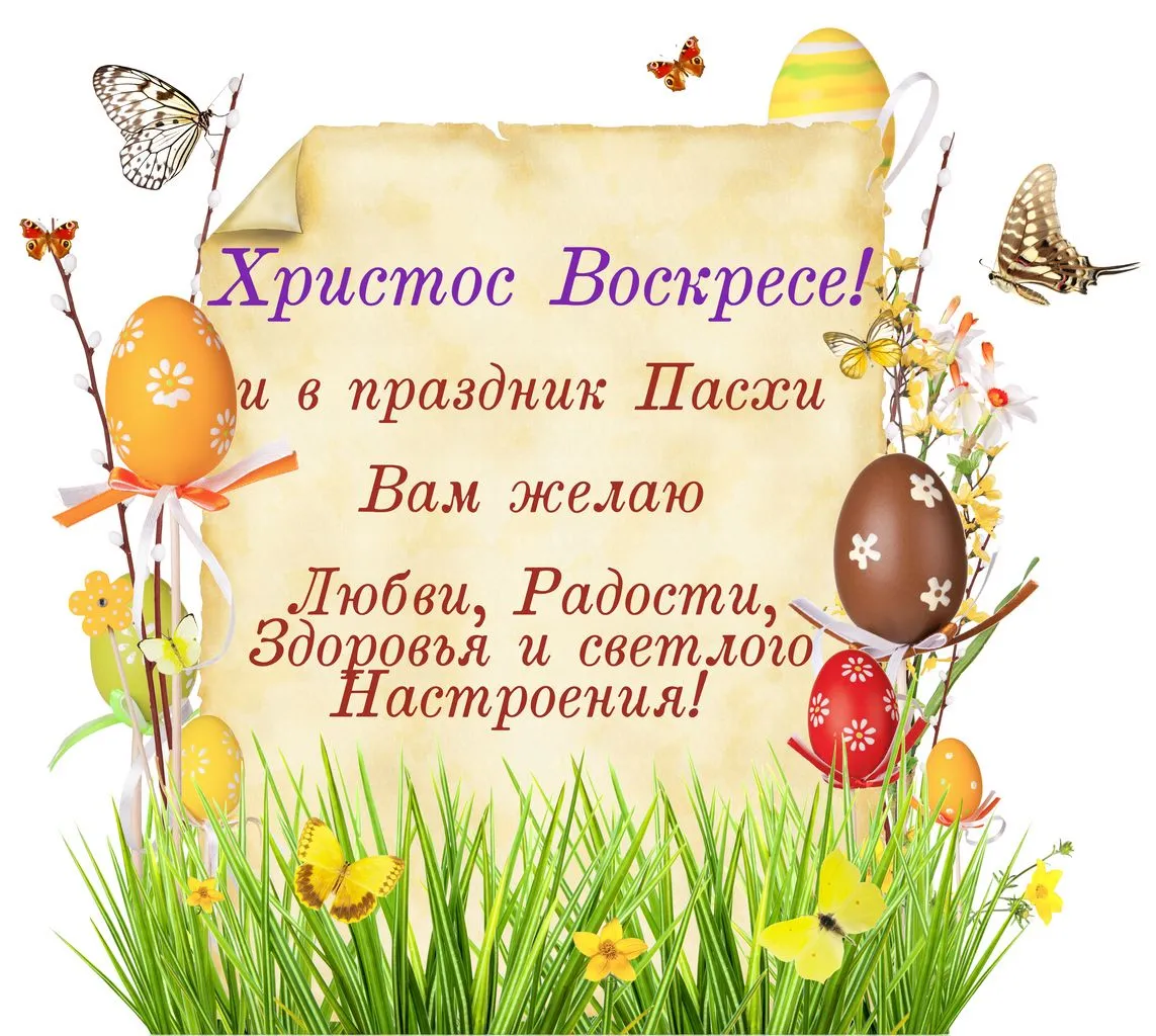 Открытка Христос Воскрес - Христос Воскресе! С Пасхой! Радости, здоровья и светлого настроения | Красивая открытка #50